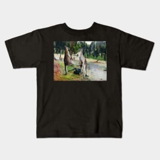 Alpha male kangaroos dance Kids T-Shirt
